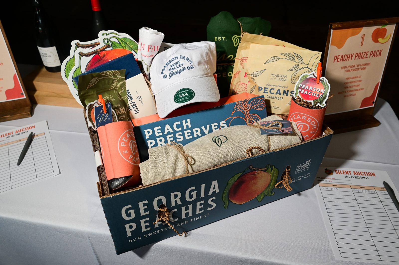 Georgia Peaches silent auction benefiting CURE Childhood Cancer — PeachFest 2026